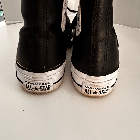 Converse Women's Leather High Top Sneakers Size 9 - Picture 9 of 12